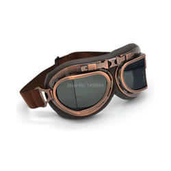 Evomosa Vintage WWII Pilot Flying Goggles Outdoor Sports Goggle Glasses