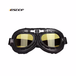 Retro Motorcycle Goggles Glasses Vintage Moto Classic Goggles for Harley - Grey