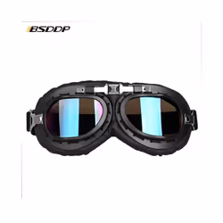 Retro Motorcycle Goggles Glasses Vintage Moto Classic Goggles for Harley - Grey