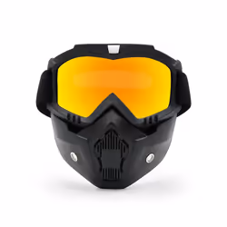 Motorcycle Goggles Off-Road Helmet Goggles Windproof Glasses Goggles Mask - Faux Red lens
