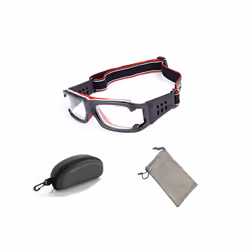 Basketball Glasses Sport Eyewear Football Eye Glasses Men Anti-Collision - 01 with case