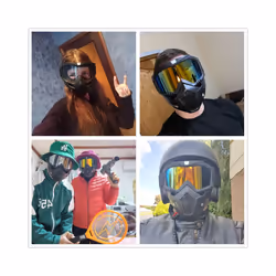 Motorcycle Goggles Off-Road Helmet Goggles Windproof Glasses Goggles Mask - Yellow lens