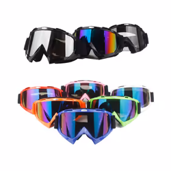 Adult  Motocross Goggles Motorcycle goggles Glasses ATV Clear Lens Ski - 13