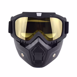 Mask Goggles Motocross Goggles For Motorcycle Shark Helmet Glasses Retro - MJG-020 Yellow