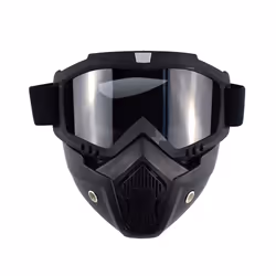 Mask Goggles Motocross Goggles For Motorcycle Shark Helmet Glasses Retro - MJG-020 Black