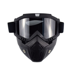 Mask Goggles Motocross Goggles For Motorcycle Shark Helmet Glasses Retro - MJG-020 Black