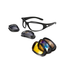 Polarized Motorcycle Lens Sun Glasses Protective Goggles Sports Wrap
