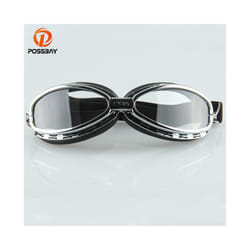 Motorcycle Goggles Clear Lens Ski Goggles Retro Pilot Glasses Sports