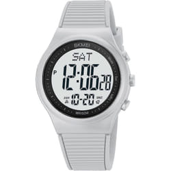 Digital Watch For Women Waterproof Stopwatch Sports Watches For Mens And Womens Unisex Outdoor Rubber Strap Multifunction Wristwatch With Lumin - Grey