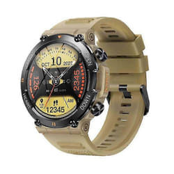 Military Smart Watch for Men(Answer /Make Call)Rugged Heart Rate Fitness Tracker - grey