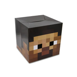 Minecraft Cardboard Headgear Box Cosplay Costume - Blue Steve Diamond Armor