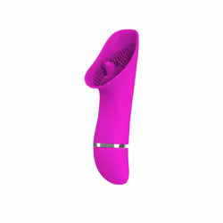 Clit Licking Tongue Sucking Vibrator G-Spot Oral Massager Sex Toys For Women - PurpleWhite
