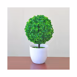 Decorative Artificial Outdoor Ball Plant Tree Pot Indoor Outdoor Garden Pot - Purple