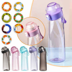 Air Up Water Bottle with Straw, Fitness Sports Scent Airup Fragrant Water Cup or 7 Flavors Pods Bottle Nozzle Ring - Peach Flavor Ring