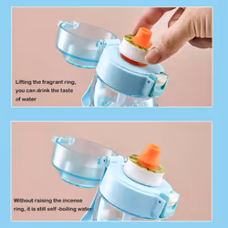 Air Up Water Bottle with Straw, Fitness Sports Scent Airup Fragrant Water Cup or 7 Flavors Pods Bottle Nozzle Ring - Peach Flavor Ring