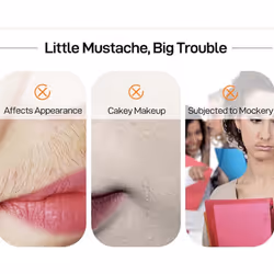 Facial Hair Removal Cream,Upper Lip Hair Removal,Extra Gentle Formula For Face,Painless Fast-Working for Face, Eyebrow, Upper Lip and Chin - 3Pcs