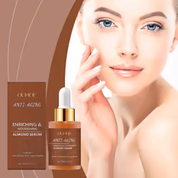 Anti-aging Almond Serum, Anti-aging Facial Serum with Almond & Hyaluronic Acid, Firming and Anti-Wrinkle Serum For Face, Enri ...