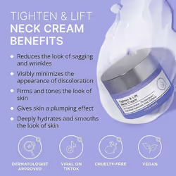 Tighten and Lift Neck Cream, Anti-Aging Neck Creams for Tightening & Firming, With Pro-Active Repair Firming Complex, For Loose & Sagging Skin - 2PCS