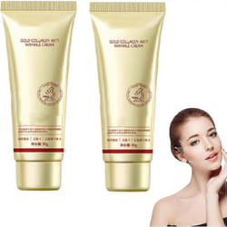 Gold Collagen Anti-Wrinkle Moisturizing Cream, Hydrates, Reduces Fine Lines, Anti-Ageing - 2pcs