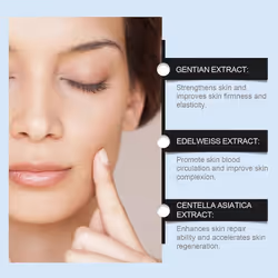 Organic Anti-Wrinkle Serum Blue Gentian & Edelweiss Natural Anti-Ageing Face Serum, Reduces Deep Wrinkles Tightens Skin - 3pcs