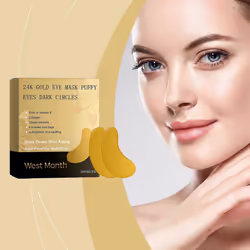 24k gold eye mask for puffy and dark circlesFirming anti-wrinkle eye mask, hydrating eye mask, rich in vitamin E, collagen an ...