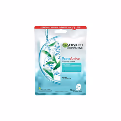 3 x Garnier Skin Active Pure Active Tissue Mask Tea Tree + Salicylic Acid