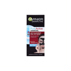 3 x Garnier Skin Active Pure Active Charcoal Anti-Blackhead Peel-Off Mask 50ml