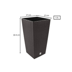 Plant Pot Rattan Elegant Indoor Outdoor Umbra - 7.2 L