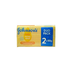 6 x Johnson's Baby Honey Soap 2 x 90g Bars