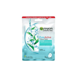 6 x Garnier Skin Active Pure Active Tissue Mask Tea Tree + Salicylic Acid