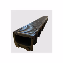 1m Pavement Drain Black