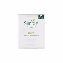 3 x Simple Pure Soap For Sensitive Skin 2 x 100g Bars