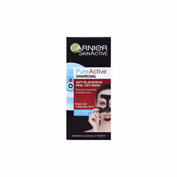 6 x Garnier Skin Active Pure Active Charcoal Anti-Blackhead Peel-Off Mask 50ml