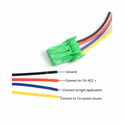 HYZHAUTO 1Pcs 4 Wires Car Fog Lights Switch For Mitsubishi Pajero Triton - Orange light