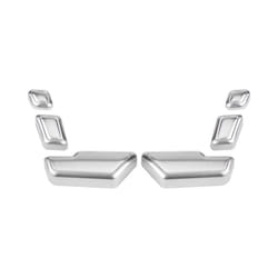 for Mercedes Benz C E GLK GL ML Car Seat Adjust Button Switch Cover Decorative - Silver