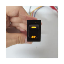 5-Pin 4-Wire On-Off Button For Subaru Fog Light Switch Car Fog Lamp Control - Orange Color