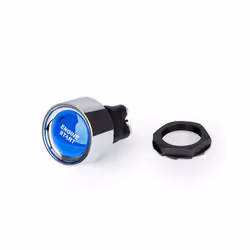 50A Push Button Keyless Switch Car Engine Start DC 12V/24V Racing Small - Blue