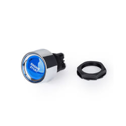 50A Push Button Keyless Switch Car Engine Start DC 12V/24V Racing Small - Blue