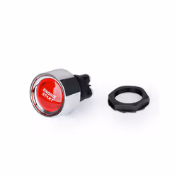 50A Push Button Keyless Switch Car Engine Start DC 12V/24V Racing Small - Red