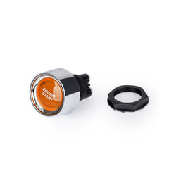 50A Push Button Keyless Switch Car Engine Start DC 12V/24V Racing Small - Orange