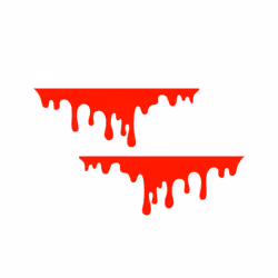 14X5cm Car Red Blood Drips Stickers Auto Halloween Theme Styling Decorative - China, Red