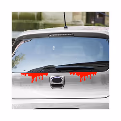 14X5cm Car Red Blood Drips Stickers Auto Halloween Theme Styling Decorative - China, Red