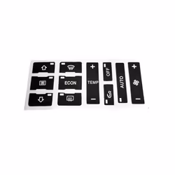 For Audi A2/ A3 8L A/C Button Repair Kit Fix Faded Ugly Car Stickers Car - black