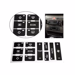 For Audi A2/ A3 8L A/C Button Repair Kit Fix Faded Ugly Car Stickers Car - black