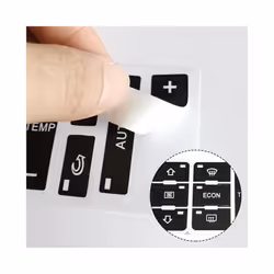 For Audi A2/ A3 8L A/C Button Repair Kit Fix Faded Ugly Car Stickers Car - black