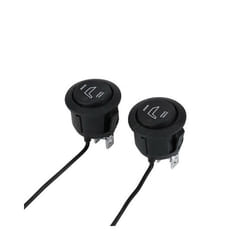 2 Pcs Car Seat Heater Switch 3 Pin Round Heated Rocker Hi Low Control - Black