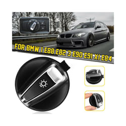 for BMW 3-SERIES E90 E91 LCI X1 E84 E88 E82 Front Headlight Switch Rotation - Black