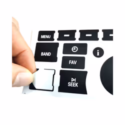 Car Radio Dashboard Control Button Repair Decals Decorative Sticker A/C - China, 1 Set