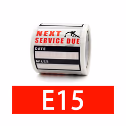 120pcs/roll Oil Change Maintenance Service Reminder Stickers Window Sticker - E15