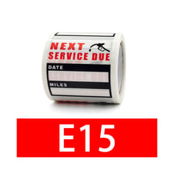 120pcs/roll Oil Change Maintenance Service Reminder Stickers Window Sticker - E15